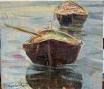 Francesco Galante (1884-1972) - Barche, Antiek en Kunst, Kunst | Schilderijen | Klassiek