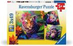 Jungle Babies Puzzel (3 x 49 stukjes) | Ravensburger -, Kinderen en Baby's, Speelgoed | Kinderpuzzels, Nieuw, Verzenden