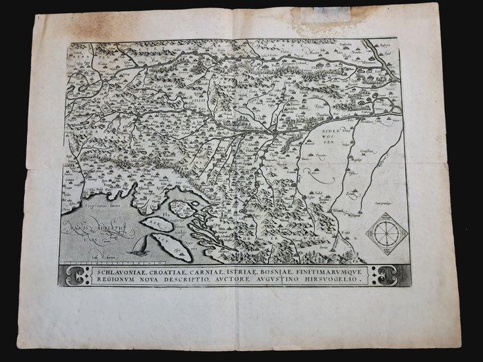 Nederland - Illyrium; Abraham Ortelius - Schlavoniae,, Boeken, Atlassen en Landkaarten