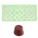 Bonbonvorm Chocolate World GL Cuvette Rond (21x) 30x19mm**, Verzenden, Nieuw