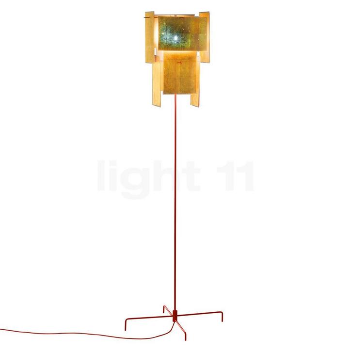 Ingo Maurer 24 Karat Blau Vloerlamp, goud (Staande lampen), Huis en Inrichting, Lampen | Vloerlampen, Nieuw, Verzenden