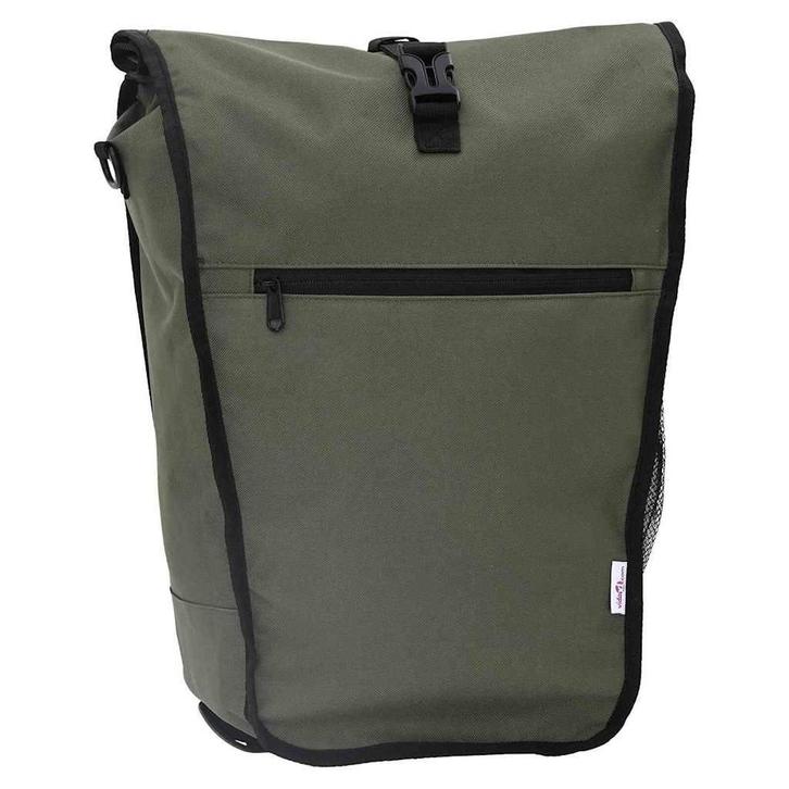 vidaXL Fietstas Olijfgroen 34 x 16 x 59 cm Polyester, Fietsen en Brommers, Fietsaccessoires | Fietstassen, Nieuw, Verzenden
