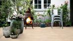 Keramische tuin / terrastegels 40x80x3 cm Lime Taupe - 24m2, Tuin en Terras, Tegels en Klinkers, Keramiek, Nieuw, Ophalen of Verzenden