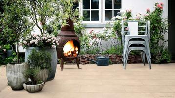 Keramische tuin / terrastegels 40x80x3 cm Lime Taupe - 24m2 beschikbaar voor biedingen