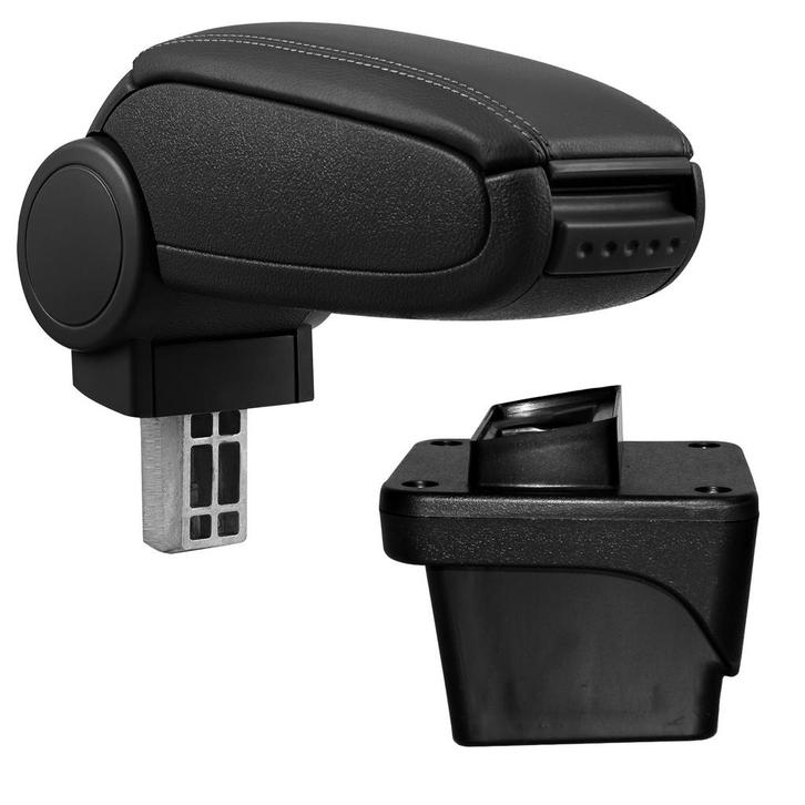 Armsteun Volkswagen Polo VI kunstleer zwart met zwart stikse, Auto diversen, Auto-accessoires, Verzenden