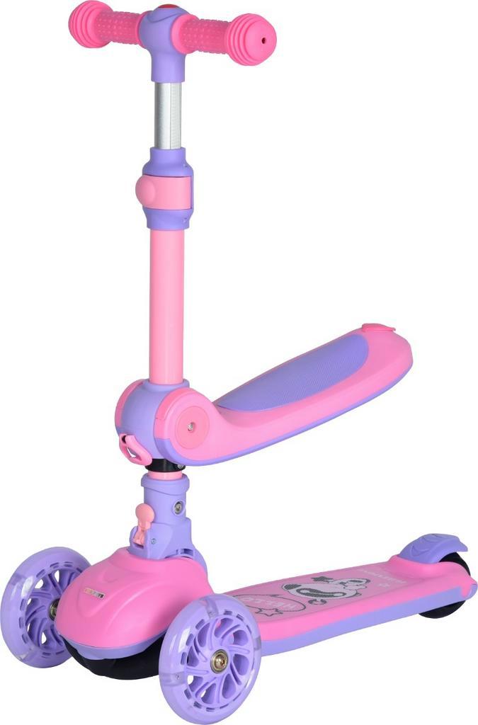 Eco Toys Lisa Roze 2-in-1 Step/Loopfiets, Kinderen en Baby's, Speelgoed | Buiten | Voertuigen en Loopfietsen, Nieuw, Verzenden