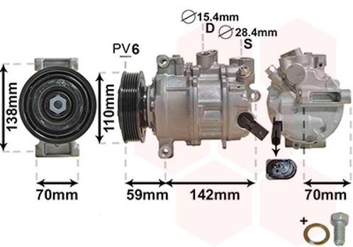 AIRCO COMPRESSOR VOOR AUDI A4 B8 2007-2011 8T0260805E, Auto-onderdelen, Airco en Verwarming, Nieuw, Ophalen of Verzenden
