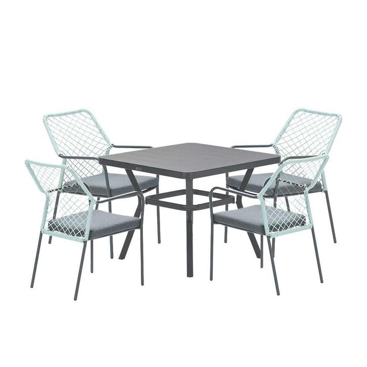 Garden Impressions Ross tuinset 5-delig zacht groen - Mina, Tuin en Terras, Tuinsets en Loungesets, Verzenden