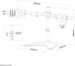 Neomounts NM-D335DBLACK monitor stand voor 2 flat screens, Computers en Software, Monitoren, Verzenden, Zo goed als nieuw