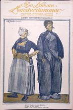 Spotprent over kiesrecht in Nederland (lijst optie, Lithos), Antiek en Kunst, Kunst | Litho's en Zeefdrukken, Verzenden