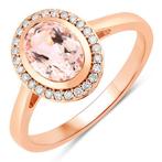 Zonder minimumprijs - Ring - 14 karaat Roségoud - 1.15ct., Nieuw