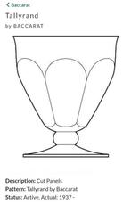 Baccarat style - Drinkservies (8) - Talleyrand - Glas,