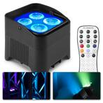 Retourdeal - BeamZ BBP94W accu Uplight met 4x 12W LEDs en d, Verzenden, Zo goed als nieuw