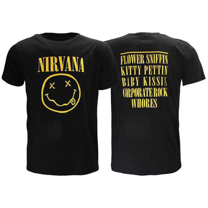 Nirvana Flower Sniffin T-Shirt - Officiële Merchandise, Kleding | Heren, T-shirts, Verzenden