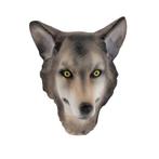 Grijze wolf masker, Nieuw, Verzenden