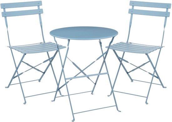 2dekans | Mica Decorations Laurence Bistroset - Set van 3 -, Tuin en Terras, Tuinsets en Loungesets, Zo goed als nieuw, Ophalen of Verzenden