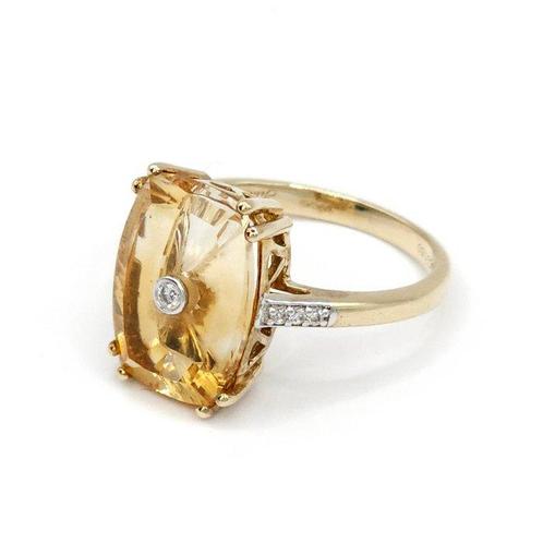 Zonder Minimumprijs - Cocktailring - 10 kt. Geel goud,, Sieraden, Tassen en Uiterlijk, Antieke sieraden