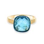 Ring - 18 karaat Geel goud - 5.00ct. tw. Topaas, Sieraden, Tassen en Uiterlijk, Ringen, Nieuw
