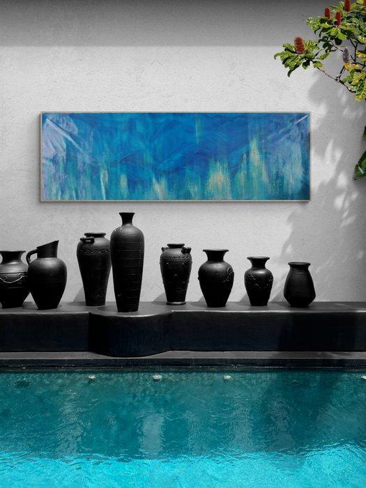 Sonia J. - Between the Sea and the Sky - Blues Collection, Antiek en Kunst, Kunst | Schilderijen | Modern