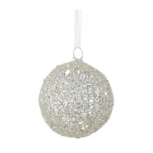 House of Seasons kerstbal (ø15 cm) Wit (Overige), Huis en Inrichting, Schoonmaakartikelen, Verzenden