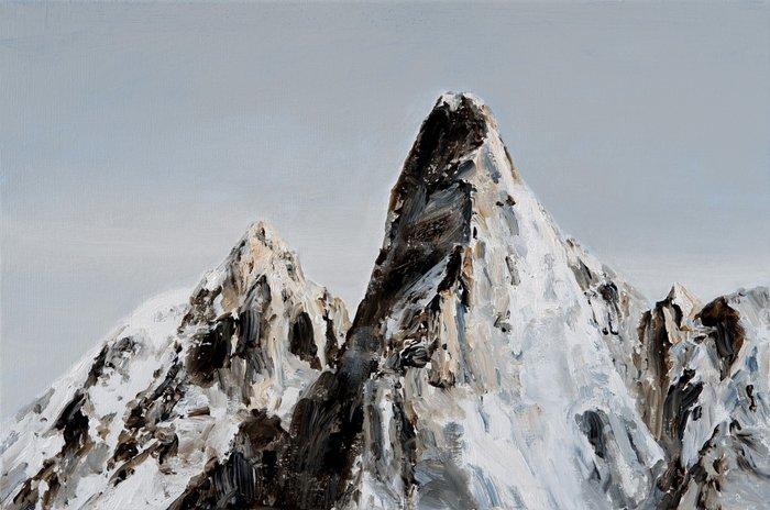 Matthieu van Riel - Mont Blanc, Aiguille du Dru, Antiek en Kunst, Kunst | Schilderijen | Modern