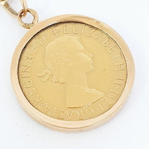 Ketting met hanger - 18 karaat Geel goud, Sieraden, Tassen en Uiterlijk, Antieke sieraden