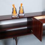 Vintage Dressoir door Fristho in palissander met grote bar, Antiek en Kunst, Antiek | Meubels | Kasten, Ophalen of Verzenden