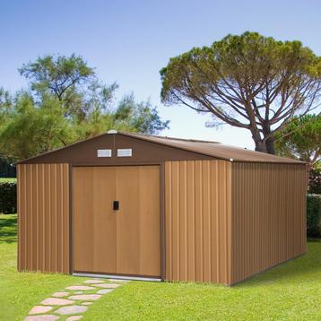 Tuinhuis - Stijlvol design - Ruime opslag - Bruin beschikbaar voor biedingen