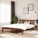 vidaXL Bedframe massief hout honingbruin 135x190 cm, Huis en Inrichting, Slaapkamer | Bedden, Nieuw, Verzenden