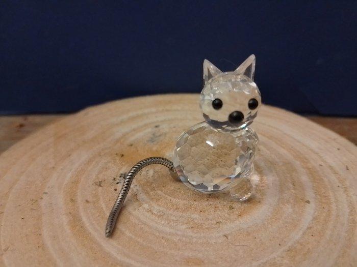 Swarovski - Beeldje - Cat mini - 010011 - Kristal, Antiek en Kunst, Curiosa en Brocante
