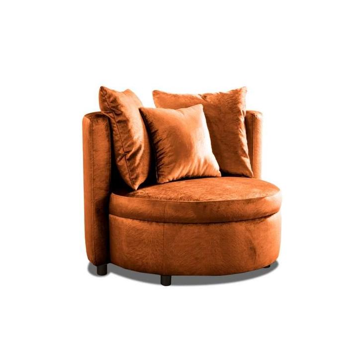 Fauteuil Lellens - fauteuils - Oranje, Huis en Inrichting, Stoelen, Nieuw, Stof