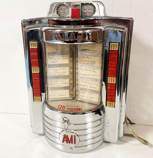 Ami W120 Wall Box 1953-1955 Origineel, Verzamelen, Automaten | Jukeboxen, Ophalen