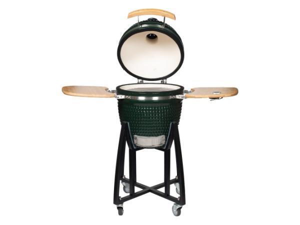 Veiling - Patton kamado barbecue 18 inch groen glans, Tuin en Terras, Houtskoolbarbecues