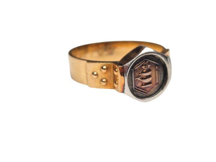 Zonder Minimumprijs - Ring - 14 karaat Geel goud, Witgoud, Sieraden, Tassen en Uiterlijk, Ringen