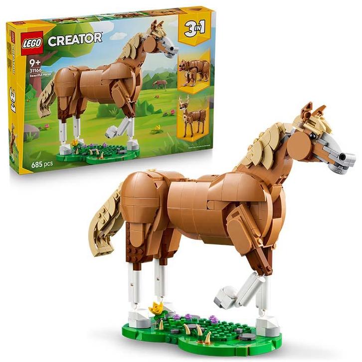 LEGO Creator 3in1 - Beautiful Horse 31166, Kinderen en Baby's, Speelgoed | Duplo en Lego, Ophalen of Verzenden