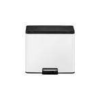 EKO Essential Recycler pedaalemmer 20+9 ltr - Wit, Huis en Inrichting, Woonaccessoires | Prullenbakken, Verzenden, Nieuw