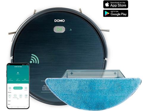 DOMO DO7296S Robotstofzuiger - Dweilsysteem - App, Huis en Inrichting, Woonaccessoires | Overige, Zo goed als nieuw, Verzenden