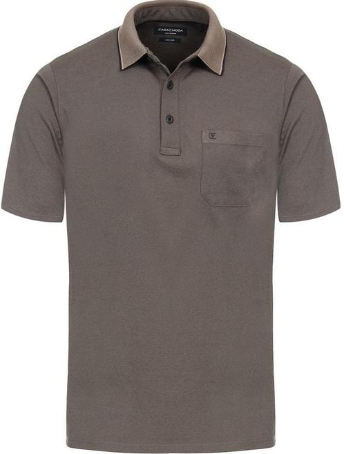 Casa Moda Polo Stretch Melange Taupe maat L Heren, Kleding | Heren, Polo's, Overige kleuren, Nieuw, Maat 52/54 (L), Verzenden