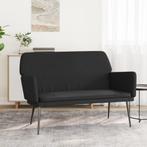 vidaXL Bankje 108x79x79 cm fluweel zwart, Verzenden, Nieuw, Stof, Minder dan 150 cm