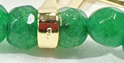 Smaragd-halsband en Zilveren Kruis van 925, verguld met goud, Antiek en Kunst, Antiek | Boeken en Bijbels