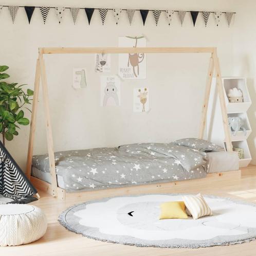 vidaXL Kinderbedframe 90x190 cm massief grenenhout, Kinderen en Baby's, Kinderkamer | Bedden, Nieuw, Verzenden