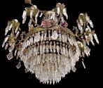 Kroonluchter - vintage in kristal keramiek majolica 12