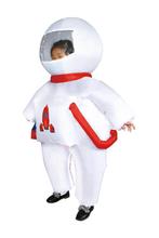 KIMU® Opblaas Kostuum Kinderen Astronaut 104 110 116 122 128, Kinderen en Baby's, Carnavalskleding en Verkleedspullen, Ophalen of Verzenden