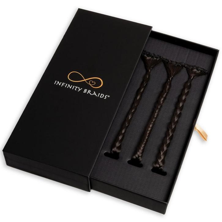 Infinity Braids  Infinity Braidies Mini Espresso Smoke, Sieraden, Tassen en Uiterlijk, Uiterlijk | Haarverzorging, Nieuw, Verzenden