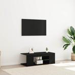 vidaXL TV-kast met lade Zwart Eiken 90 x 39 x 30 cm Bewerkt, Minder dan 50 cm, Verzenden, Nieuw, Minder dan 100 cm