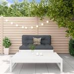vidaXL 2-delige Loungeset massief grenenhout wit, Verzenden, Nieuw, 2 zitplaatsen, Loungeset
