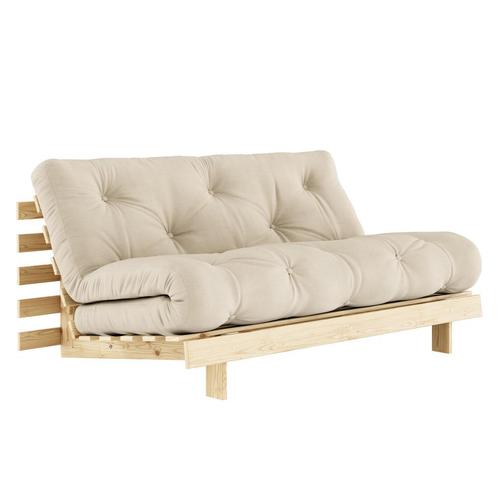 18% Korting | Karup Design Roots Slaapbank, Huis en Inrichting, Slaapkamer | Slaapbanken, Beige, Zo goed als nieuw, Verzenden