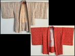 Set van 2 / SHIBORI / Japanse Vintage Kimono  HAORI jas -