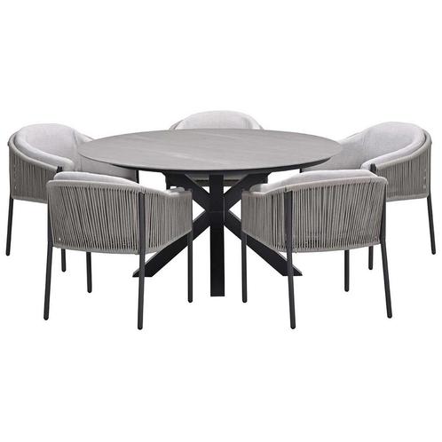 Garden Impressions Delvin tuinset 6-delig - Duuk tuintafel, Tuin en Terras, Tuinsets en Loungesets, Verzenden