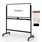 LIVSK Dubbelzijdig Magnetisch Mobiel Whiteboard - 2 Verstelb, Huis en Inrichting, Verzenden, Nieuw